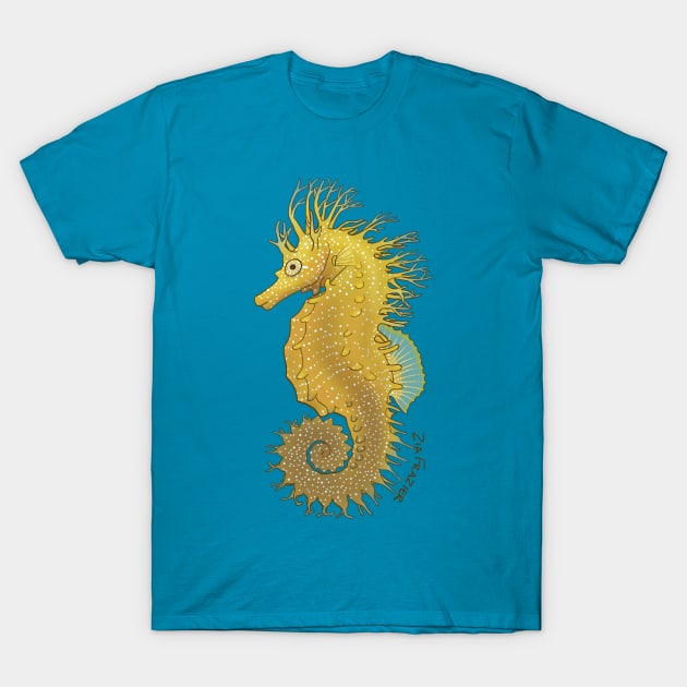 Hippocampus Guttulatus T-Shirt by ziafrazier